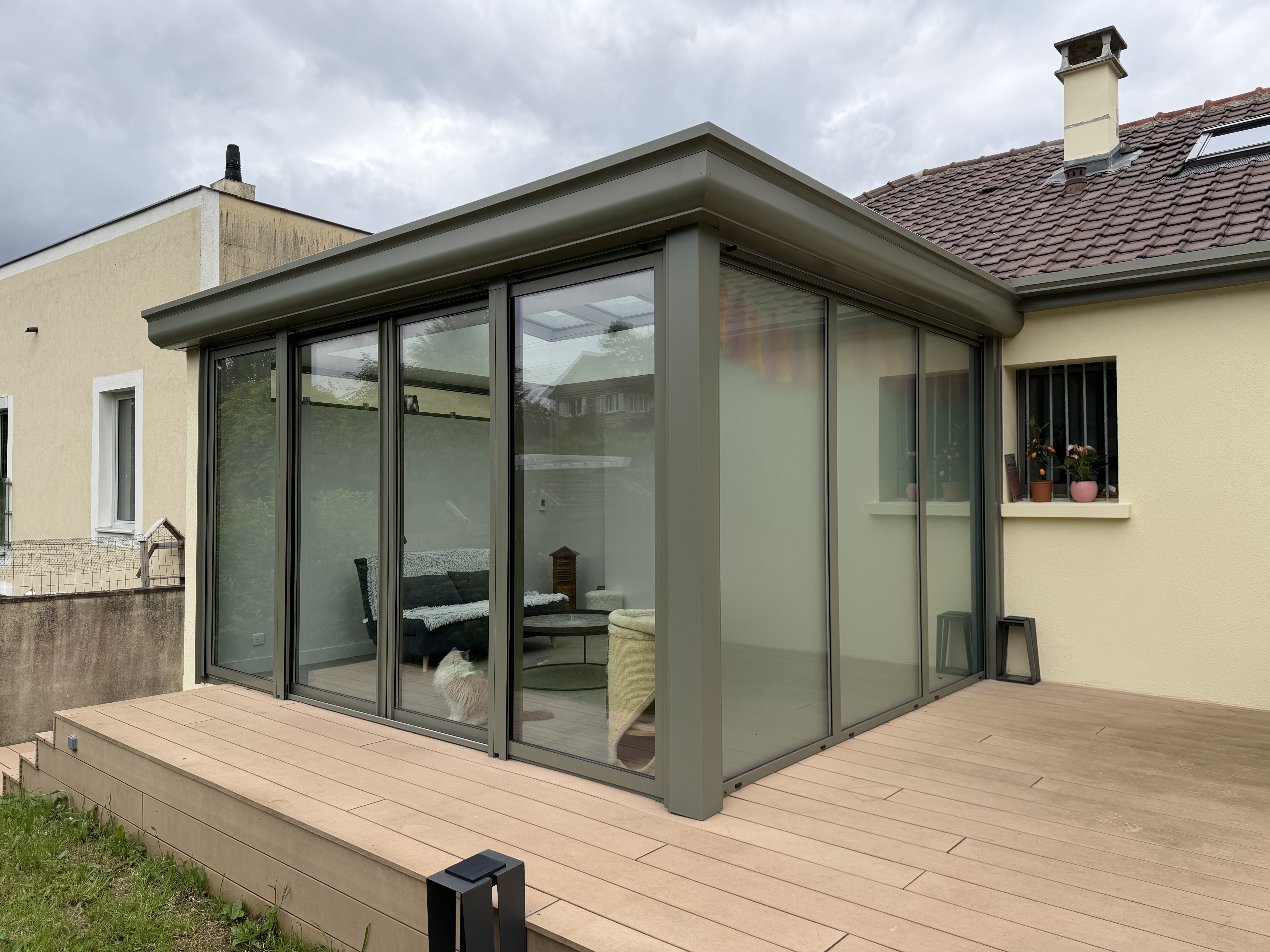 Véranda — après installation Héritage Bâtiment BS